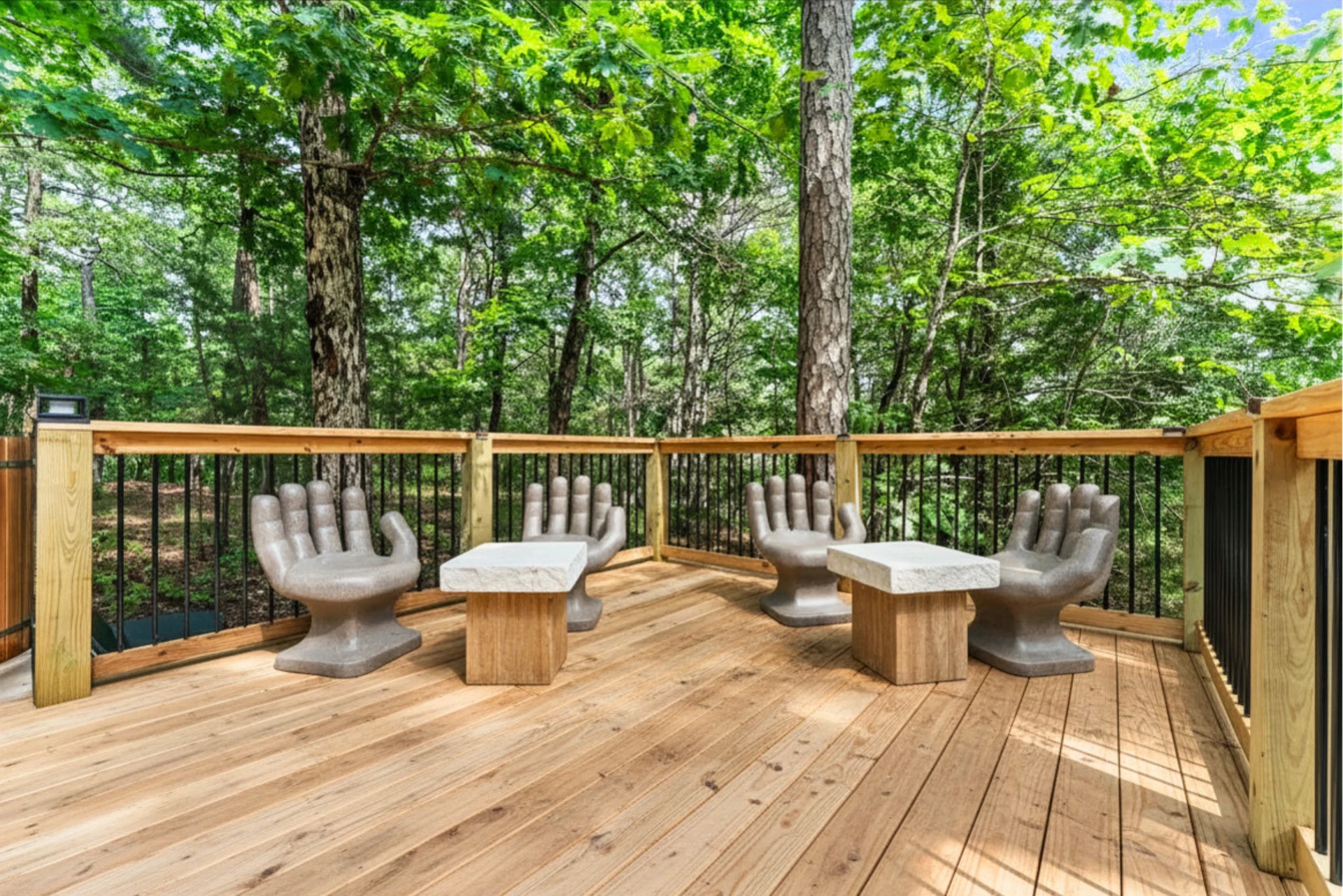Forest Springs hand chairs deck