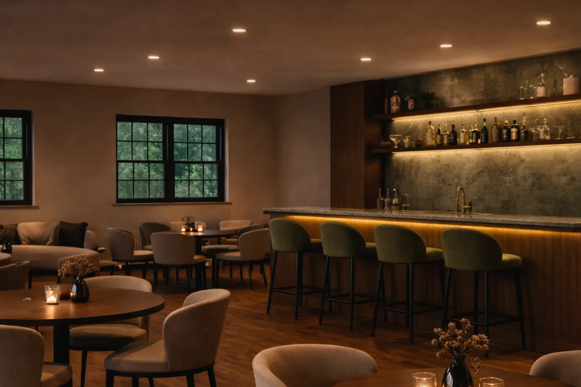 The Forest Lounge bar at Forest Springs Resort