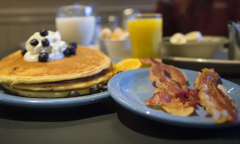 Blueberry pancakes and brunch in Eureka Springs