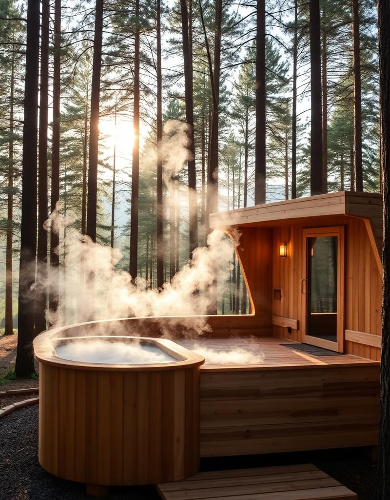 Sauna in fall