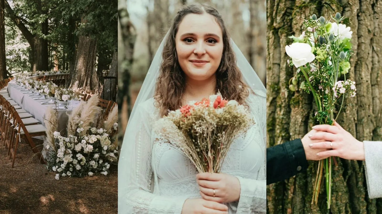 Forest wedding moments in the Arkansas Ozarks
